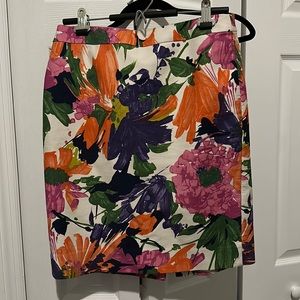 J. Crew Floral Pencil Skirt - Size 4